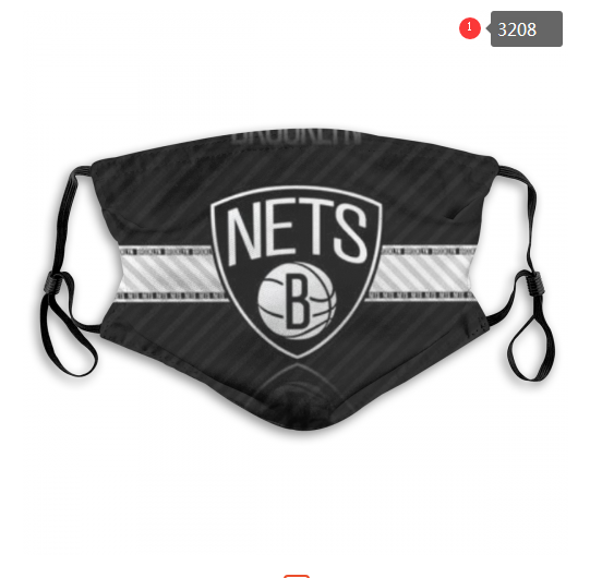 NBA Brooklyn Nets #1 Dust mask with filter->nba dust mask->Sports Accessory